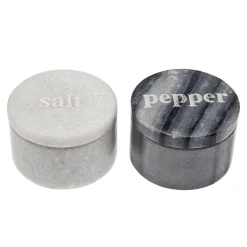 Salt & Pepper|Godinger Marble Salt & Pepper Cellar Set