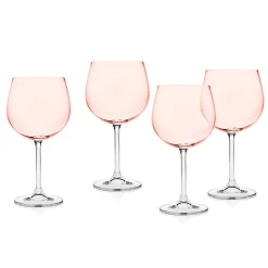 Wine & Champagne|Godinger Meridian Blush Balloon Goblet, Set of 4