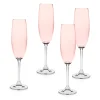Wine & Champagne|Godinger Meridian Blush Flute, Set of 4