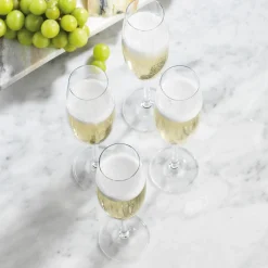 Wine & Champagne|Godinger Meridian Flute, Set of 4