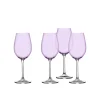 Wine & Champagne|Godinger Meridian Lilac White Wine Glass, Set of 4