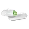 Kitchen Storage|Godinger Monstera & Palm Leaf Butter Dish