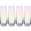 Stemless|Godinger Monterey Stemless Flute, Set of 4