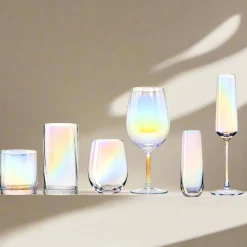 Stemless|Godinger Monterey Stemless Flute, Set of 4