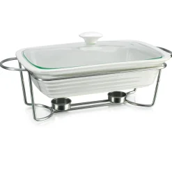 Specialty Serving|Godinger Natura Rectangle Baker with Stand