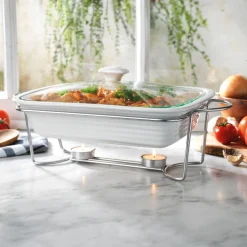 Specialty Serving|Godinger Natura Rectangle Baker with Stand