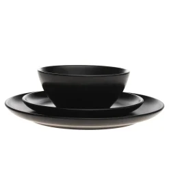 Everyday Dinnerware|Godinger Noire Stoneware 16 Piece Dinnerware Set, Service For 4