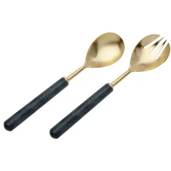 Salad Servers|Godinger Onyx Marble Salad Server Set