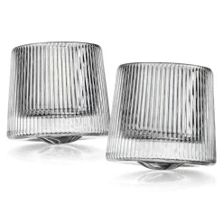 Dof & Highball|Godinger Orbit Spinning Double Old Fashion Glass, Set of 2