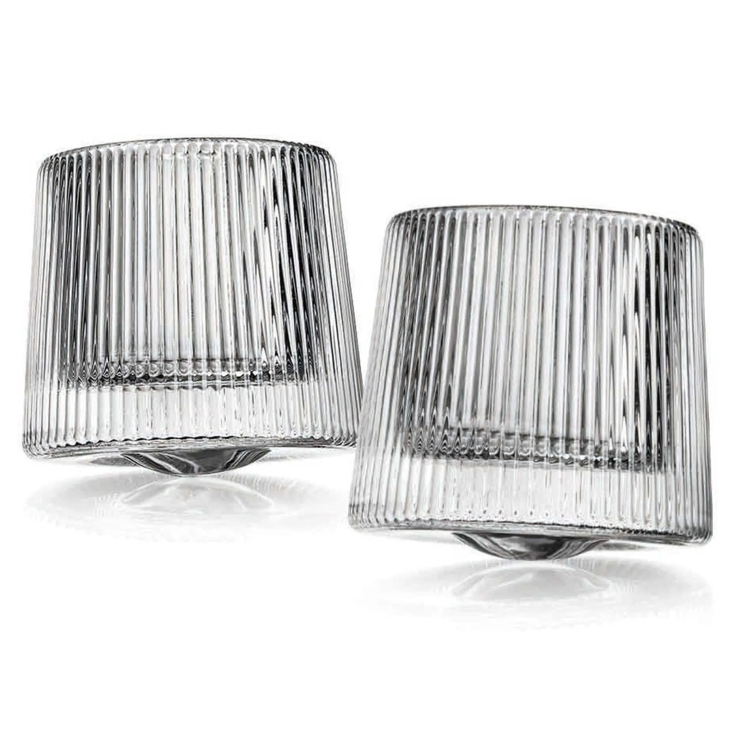 Dof & Highball|Godinger Orbit Spinning Double Old Fashion Glass, Set of 2