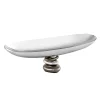 Serving Bowls|Godinger Pebble Gunmetal Oval Serving Bowl