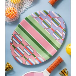 Outdoor Dinnerware|Godinger Pickle Ball Melamine Oval Platter