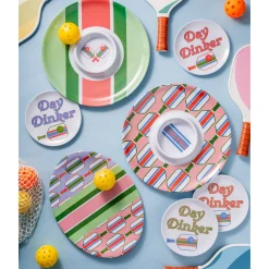 Outdoor Dinnerware|Godinger Pickle Ball Melamine Oval Platter