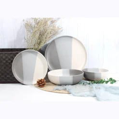 Everyday Dinnerware|Godinger Piermont Grey 16 Piece Dinnerware Set, Service For 4