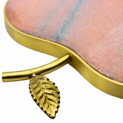 Coasters|Godinger Pink Marble Apple Coaster Set