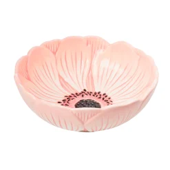 Bowls|Godinger Pink Poppy Flower Cereal Bowl