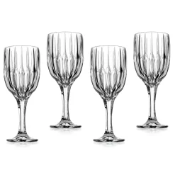 Wine & Champagne|Godinger Pleat Goblet, Set of 4