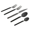 Flatware Sets|Godinger Podium Mirrored Black 18/10 Stainless Steel 20 Piece Flatware Set, Service For 4
