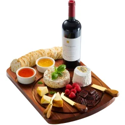 Acrylic|Serving & Cheese Boards|Godinger Prairie Farms 7 Piece Cheese Board Set