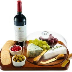 Acrylic|Serving & Cheese Boards|Godinger Prairie Farms 7 Piece Cheese Board Set