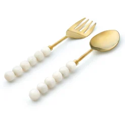 Salad Servers|Godinger Rathlin White Salad Server Set