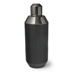 Barware Tools|Godinger Raven Matte Black Double Walled Cocktail Shaker