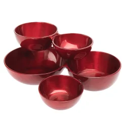 Serving Bowls|Godinger Red Serving Cluster Bowl