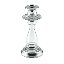 Candles & Candleholders|Godinger Ripple Silver Small Tapered Candleholder