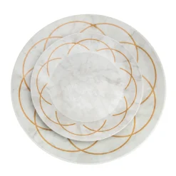 Everyday Dinnerware|Godinger Rotolo Porcelain 12 Piece Dinnerware Set, Service for 4