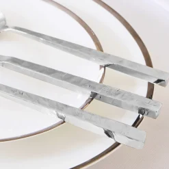 Flatware Sets|Godinger Rustic Mirrored 18/10 Stainless Steel 20 Piece Flatware Set, Service For 4