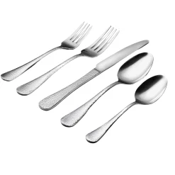 Flatware Sets|Godinger Salem 18/0 Stainless Steel 20 Piece Flatware Set, Service For 4