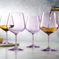 Wine & Champagne|Godinger Sheer Lilac Red Wine Glass, Set of 4