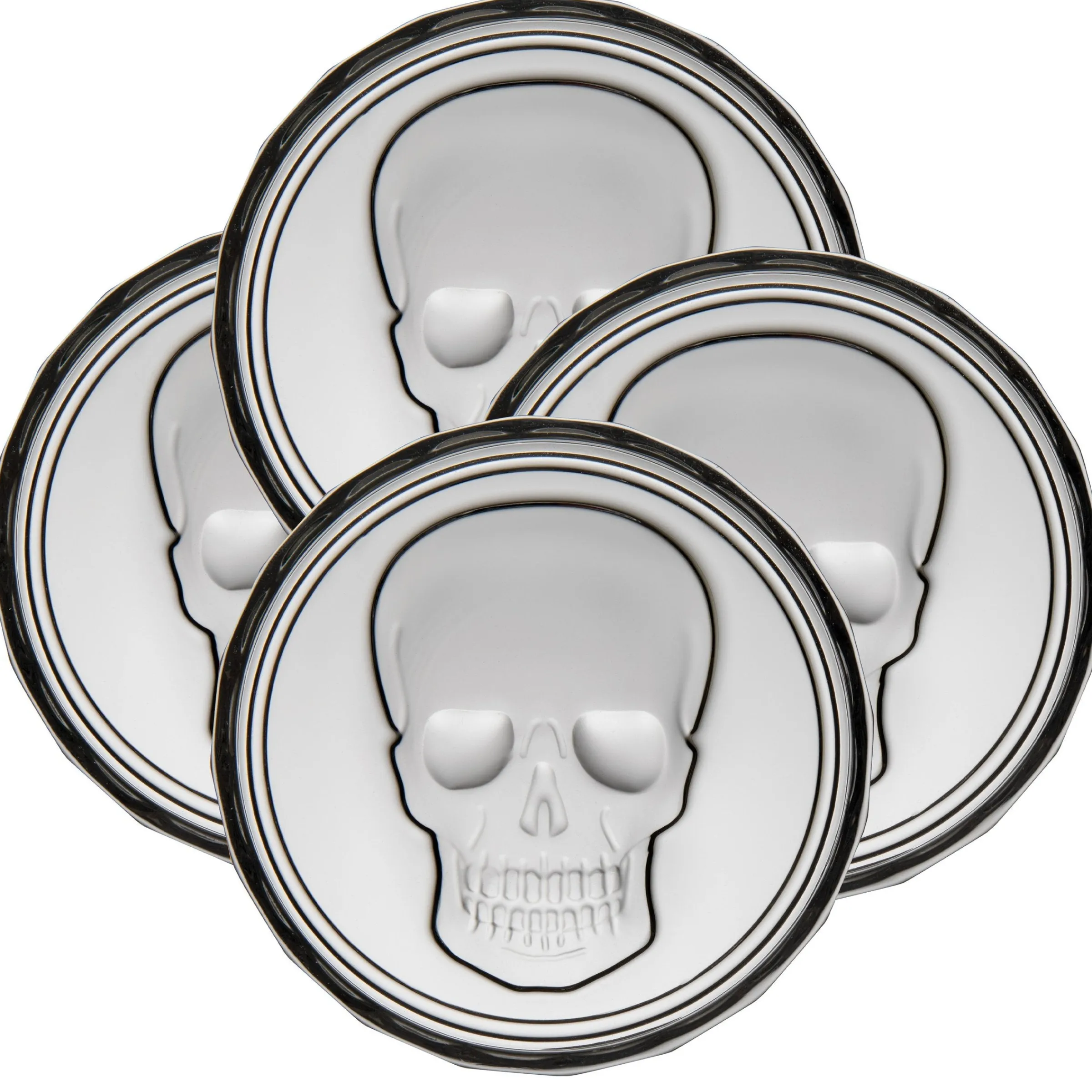 Coasters|Godinger Skull Stackable Coaster Set