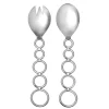 Salad Servers|Godinger Sphere Stainless Salad Server Set