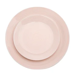 Everyday Dinnerware|Godinger Spiral Pink Porcelain 12 Piece Dinnerware Set, Service For 4