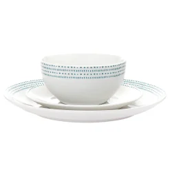 Everyday Dinnerware|Godinger Staccata Porcelain 16 Piece Dinnerware Set, Service For 4