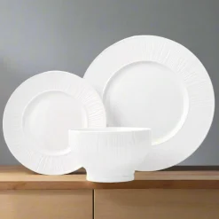 Everyday Dinnerware|Godinger Starburst Porcelain 12 Piece Dinnerware Set, Service For 4