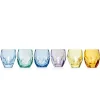 Shot Glasses|Godinger Stockholm Colored Shot Glass, Set of 6