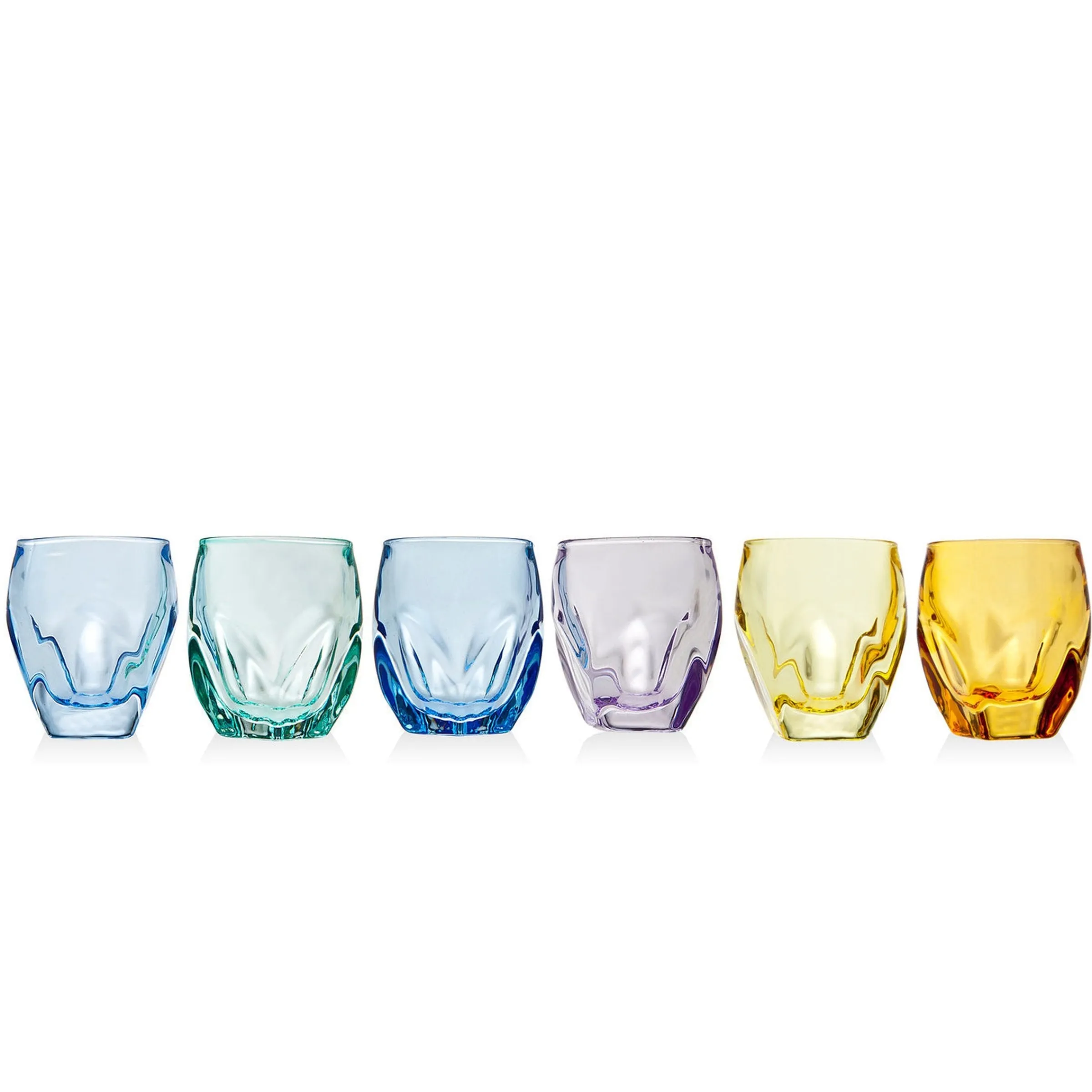 Shot Glasses|Godinger Stockholm Colored Shot Glass, Set of 6