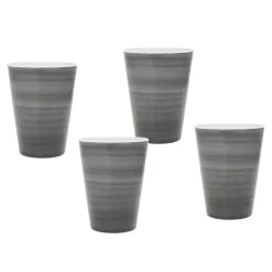 Outdoor Dinnerware|Godinger Swirl Melamine Tumbler, Set of 4