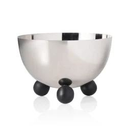 Serving Bowls|Godinger Temari Black Footed Nut Bowl