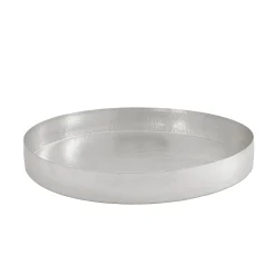 Serving Trays|Godinger Temari Hammered Silver Round Serving Tray