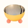 Serving Bowls|Godinger Temari Pink & Gold Footed Nut Bowl