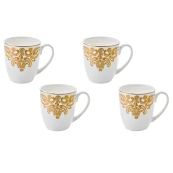 Mugs & Teacups|Godinger 20th Century Baroque Bone China Mug Set