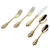 Flatware Sets|Godinger 20th Century Baroque 24kt Gold Plated 18/10 Stainless Steel 20 Piece Flatware Set, Service For 4