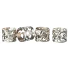 Napkin Rings|Godinger 20th Century Silver Baroque Napkin Ring Set