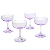 Martini & Coupes|Godinger Veneto Amethyst Champagne Coupe, Set of 4