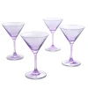 Martini & Coupes|Godinger Veneto Amethyst Martini, Set of 4