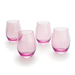 Stemless|Godinger Veneto Ballet Stemless Wine Glass, Set of 4