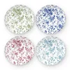 Dinner Plates|Godinger Vintage Bluetiful Floral Scalloped Salad Plate, Set of 4